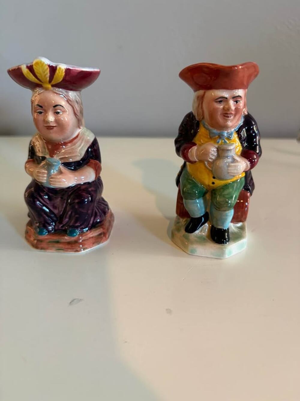 Vintage miniature ceramic Toby jugs/Beswick Martha Gunn and Lord Howe